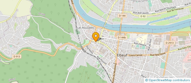 localisation de l'entreprise SOFIRIS à ELBEUF