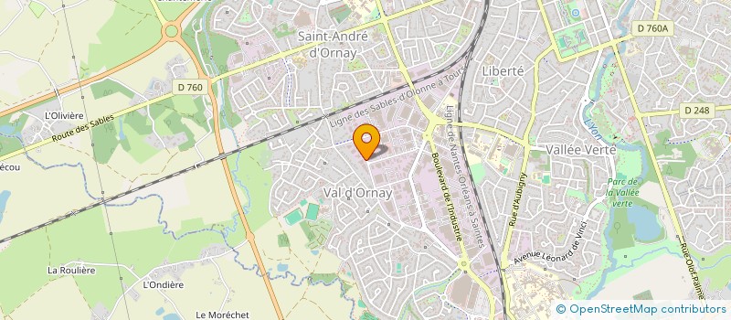 localisation de l'entreprise SOFISAN à LA ROCHE-SUR-YON