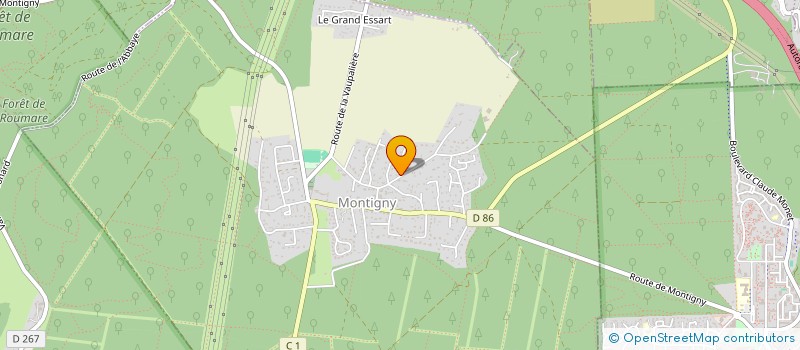 localisation de l'entreprise SOFISEINE  MONTIGNY