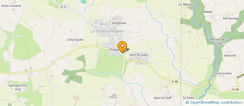 localisation de l'entreprise SOFITEUFF  LE CLOITRE-PLEYBEN