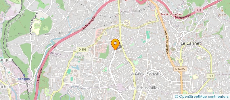 localisation de l'entreprise SOFITIM à LE CANNET