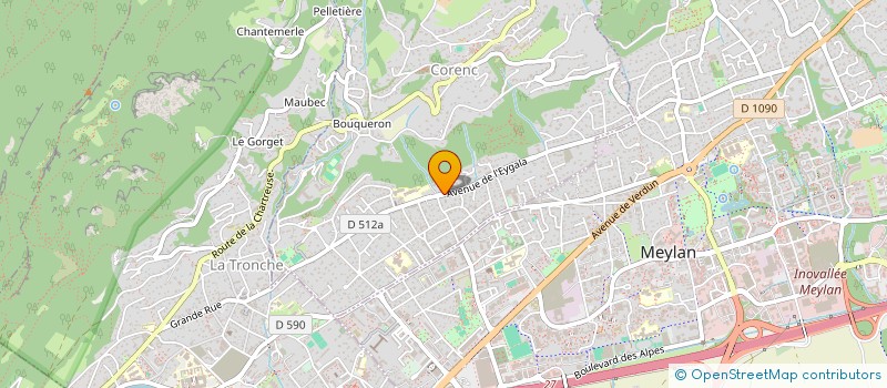 localisation de l'entreprise SOFITNESS CLUB CORENC  CORENC