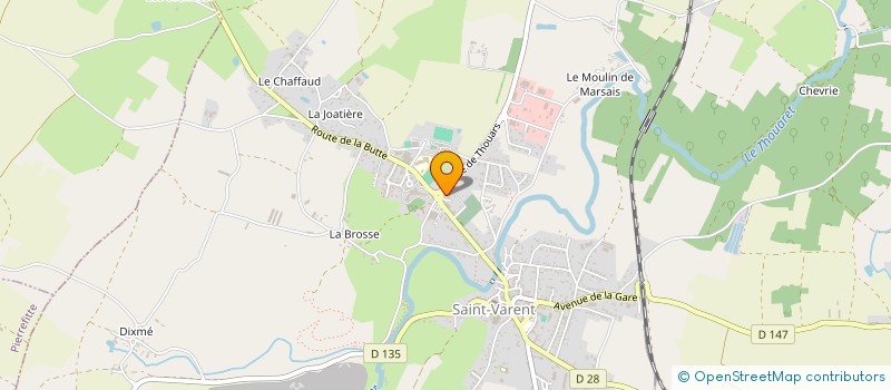 localisation de l'entreprise SOFITOM  SAINT-VARENT