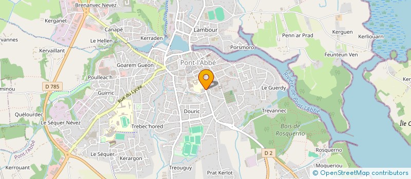 localisation de l'entreprise SOFITRANS à PONT-L'ABBE