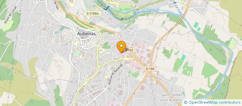 localisation de l'entreprise SOFIVA PERIPHERIE à AUBENAS
