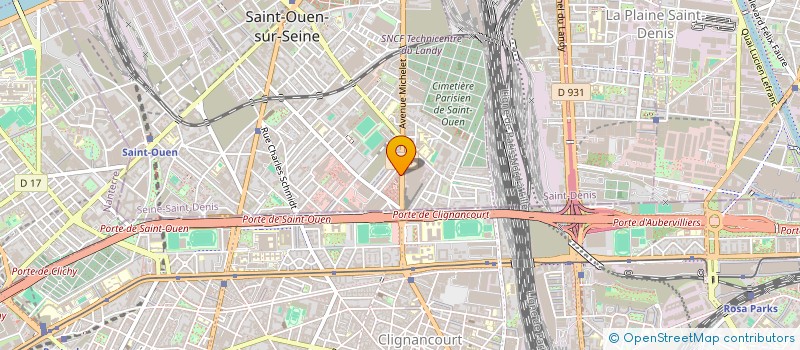 localisation de l'entreprise SOFKA à SAINT-OUEN-SUR-SEINE