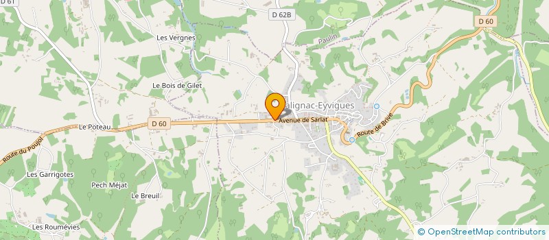 localisation de l'entreprise SOFLAURE ENERGIE  SALIGNAC-EYVIGUES