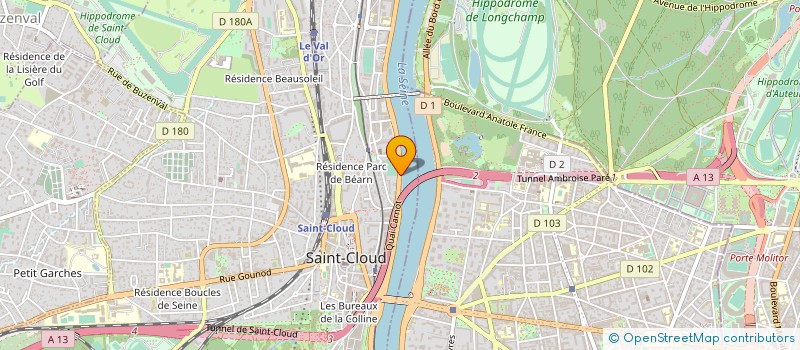localisation de l'entreprise SOFLUINO à SAINT CLOUD