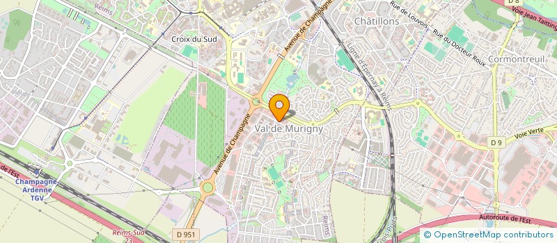 localisation de l'entreprise SOFMAR à REIMS