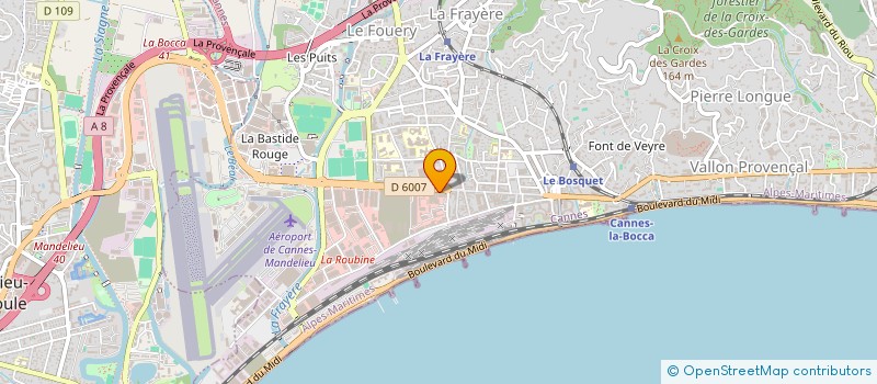 localisation de l'entreprise SOFNAMEUBLEMENT à CANNES