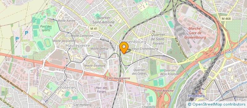 localisation de l'entreprise SOFO à STRASBOURG