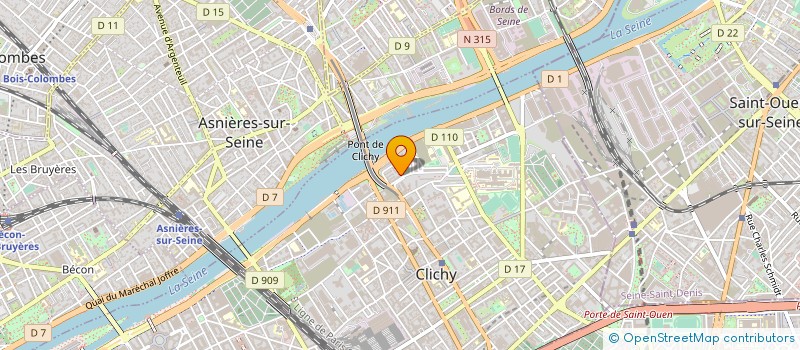 localisation de l'entreprise SOFOBIS PETROLEUM & MINES à CLICHY