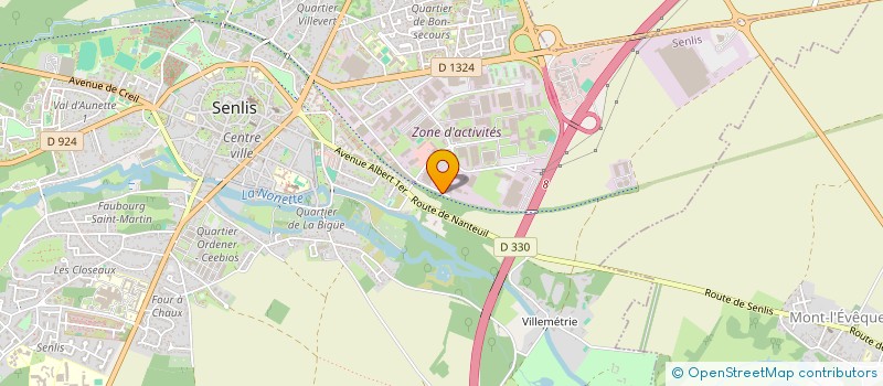 localisation de l'entreprise SOFOMEC à SENLIS