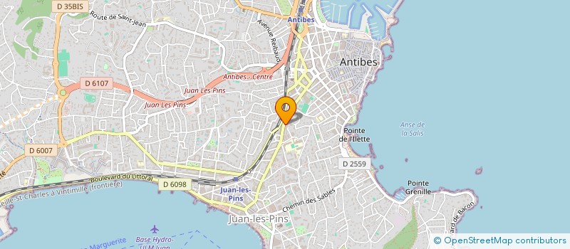 localisation de l'entreprise SOFOOT à ANTIBES