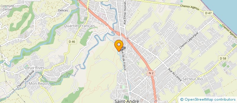 localisation de l'entreprise SOFORA à SAINT-ANDRE