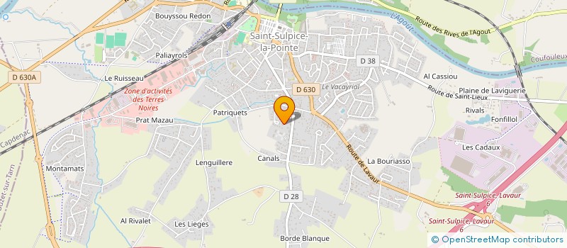 localisation de l'entreprise SOFORBAS  SAINT-SULPICE-LA-POINTE