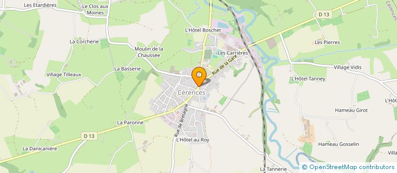 localisation de l'entreprise SOFRA  CERENCES