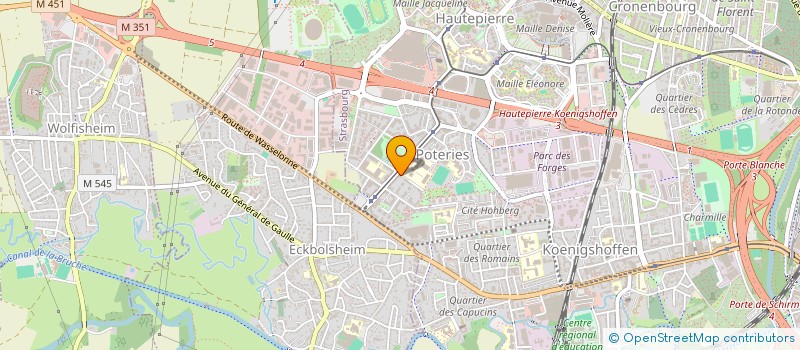 localisation de l'entreprise SOFRA à STRASBOURG