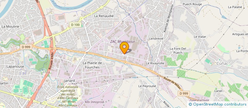 localisation de l'entreprise SOFRACEM  ALBI