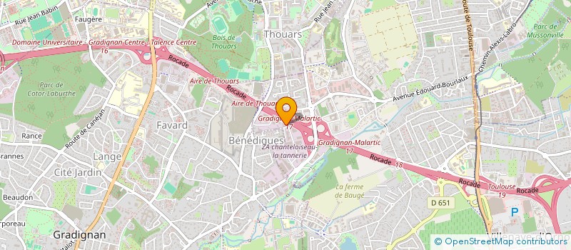 localisation de l'entreprise SOFRACO BORDEAUX à VILLENAVE-D'ORNON