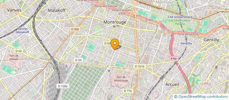 localisation de l'entreprise SOFRACOM TECHNOLOGIE à MONTROUGE