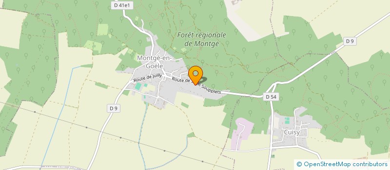 localisation de l'entreprise SOFRADEX  MONTGE-EN-GOELE