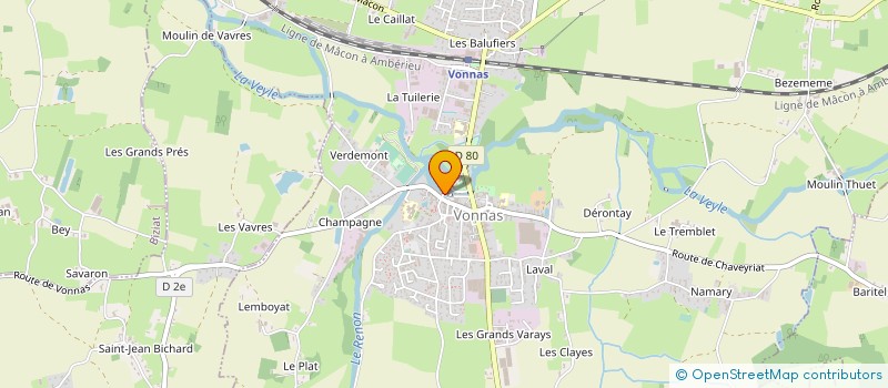 localisation de l'entreprise SOFRADIP GEORGES BLANC  VONNAS