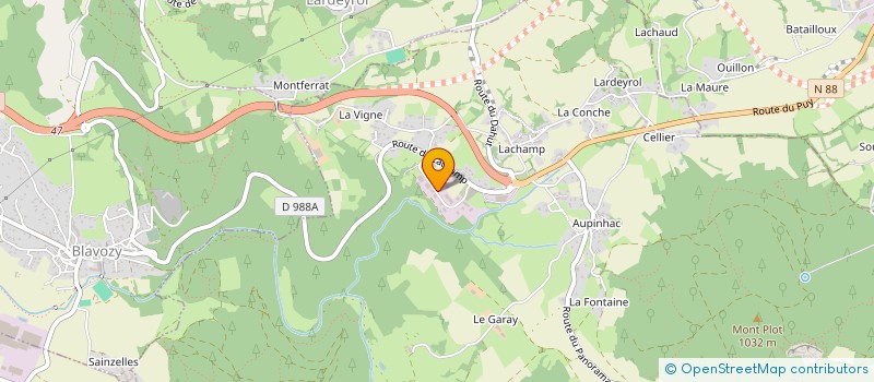 localisation de l'entreprise SOFRADIS à SAINT-PIERRE-EYNAC