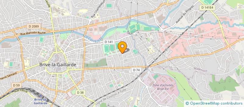 localisation de l'entreprise SOFRADIS  BRIVE LA GAILLARDE