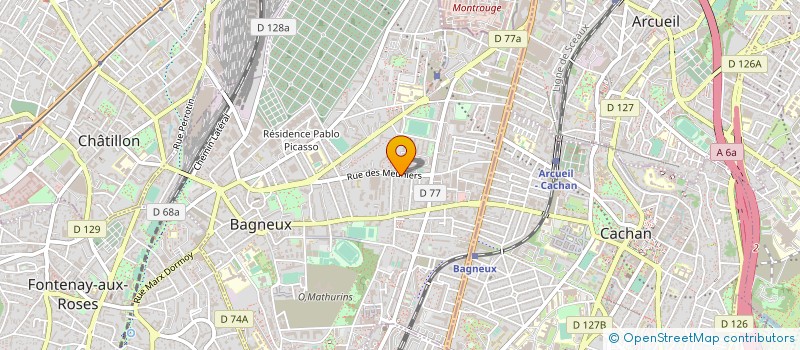 localisation de l'entreprise SOFRAEVE à BAGNEUX