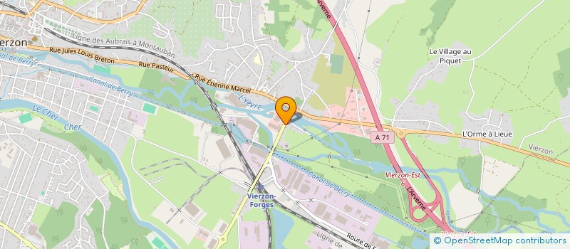 localisation de l'entreprise SOFRAFORG  VIERZON