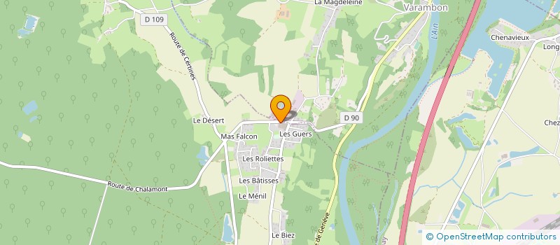 localisation de l'entreprise SOFRAGRAIN à VARAMBON