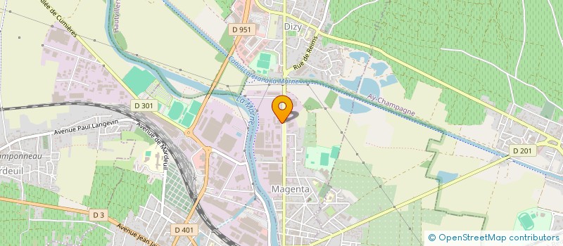 localisation de l'entreprise SOFRALAB  MAGENTA