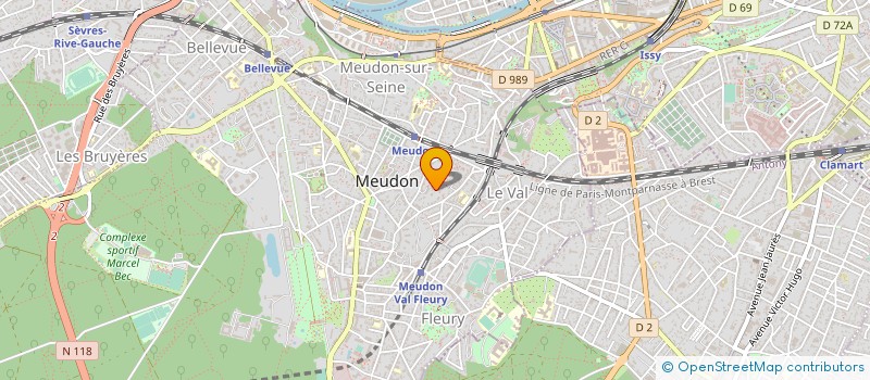 localisation de l'entreprise SOFRALINK  MEUDON