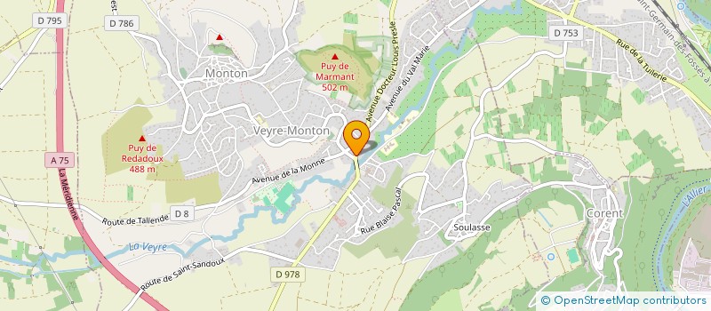 localisation de l'entreprise SOFRAM  VEYRE-MONTON