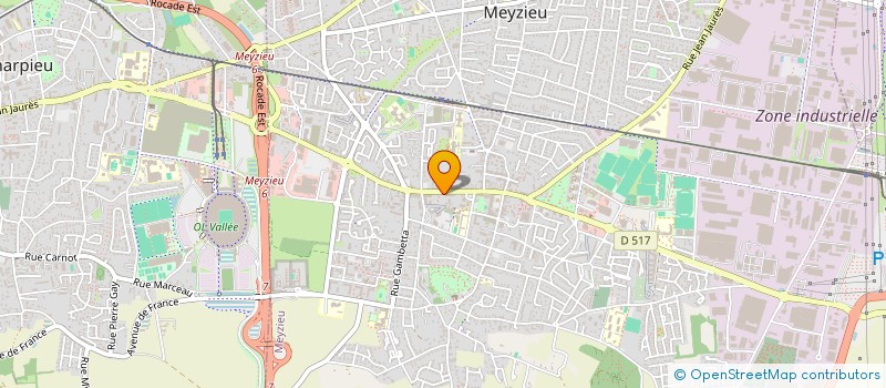 localisation de l'entreprise SOFRAM à MEYZIEU