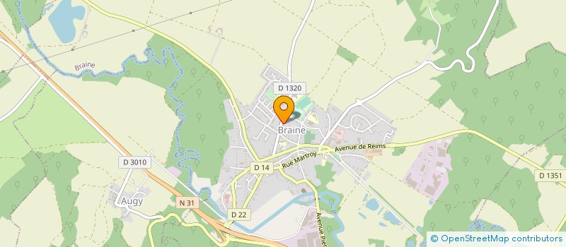 localisation de l'entreprise SOFRAMA à BRAINE