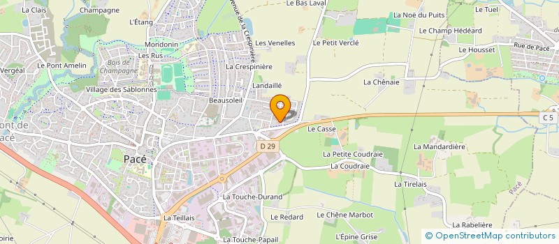 localisation de l'entreprise SOFRAMA à PACE