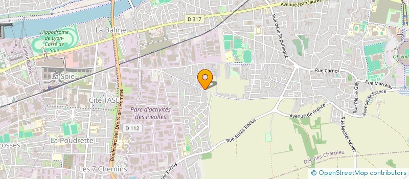 localisation de l'entreprise SOFRAMUS DISTRIBUTION à DECINES-CHARPIEU