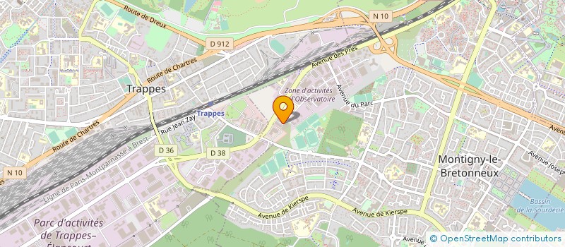 localisation de l'entreprise SOFRAP à MONTIGNY LE BRETONNEUX