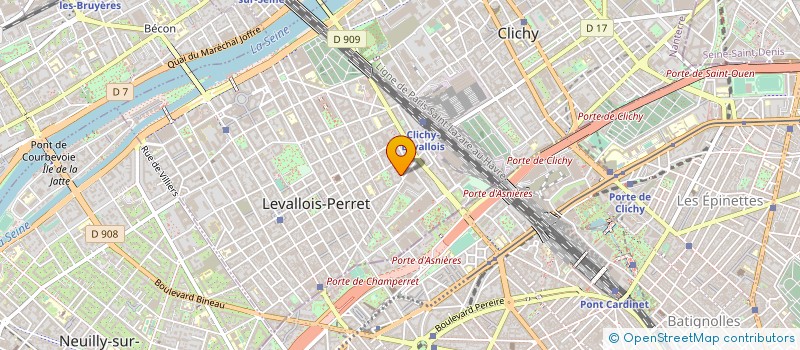 localisation de l'entreprise SOFRAPACK à LEVALLOIS-PERRET