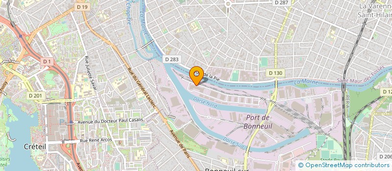 localisation de l'entreprise SOFRAPACK INTERNATIONAL à BONNEUIL-SUR-MARNE