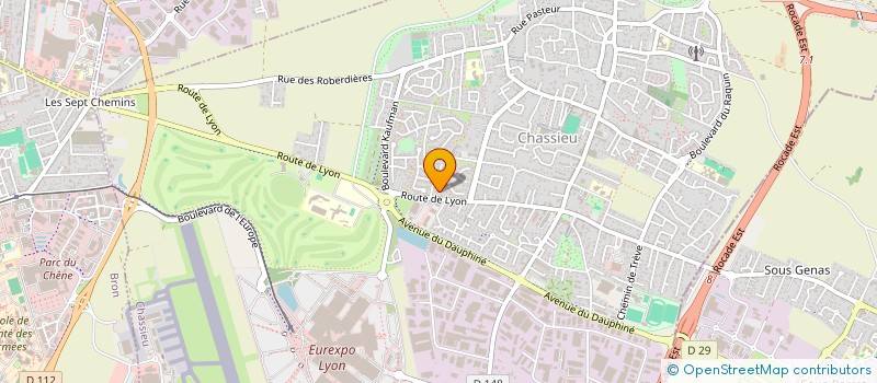 localisation de l'entreprise SOFRAPOSE à CHASSIEU