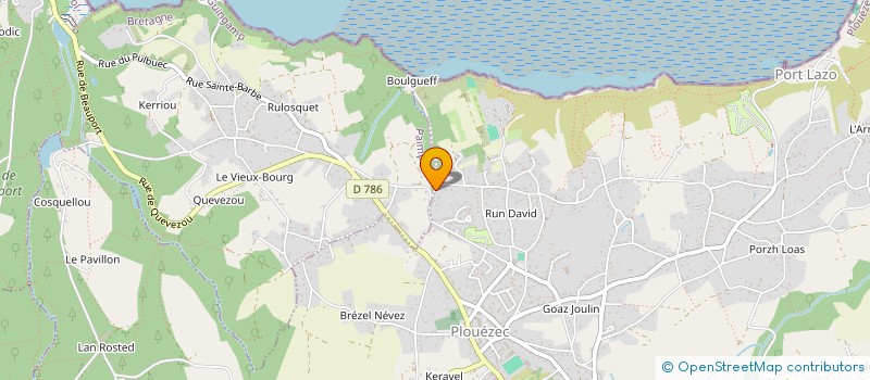 localisation de l'entreprise SOFRASORB  PLOUEZEC