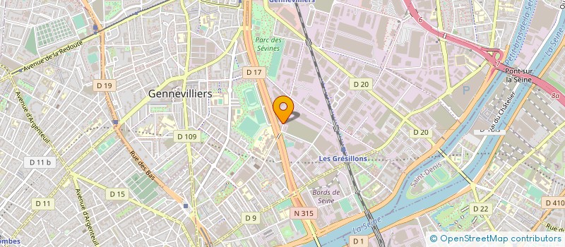 localisation de l'entreprise SOFRATEC-TECHNOPTIC  ARGENTEUIL