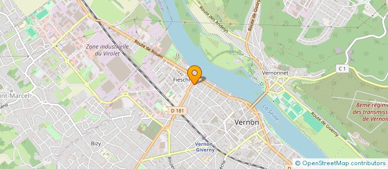 localisation de l'entreprise SOFRATEK à VERNON