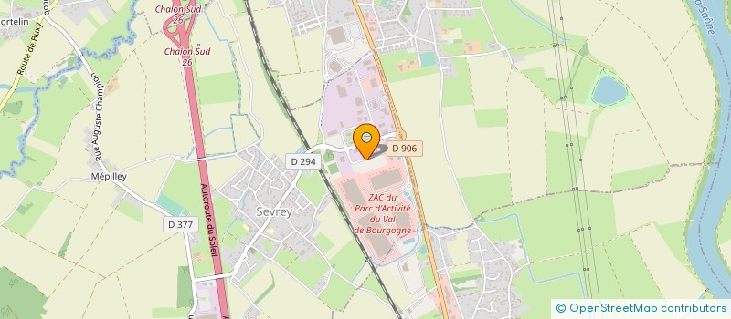 localisation de l'entreprise SOFRATEST à SEVREY