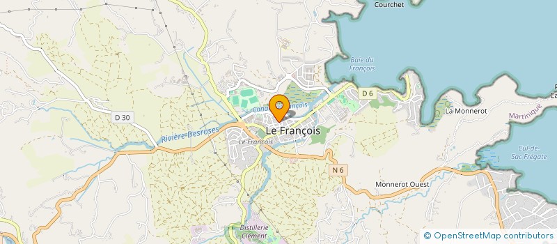 localisation de l'entreprise SOFRAVI à LE FRANCOIS