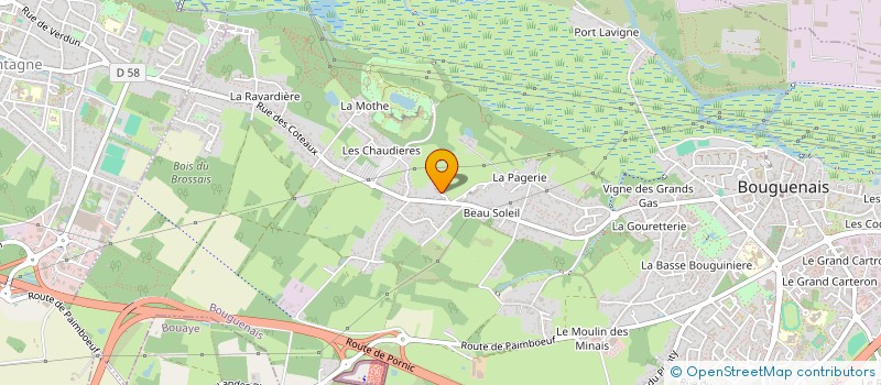 localisation de l'entreprise SOFRECLEROM à BOUGUENAIS