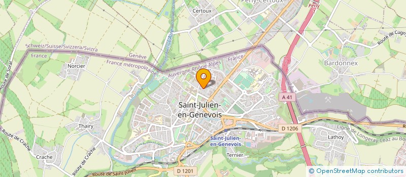 localisation de l'entreprise SOFRED  SAINT-JULIEN-EN-GENEVOIS